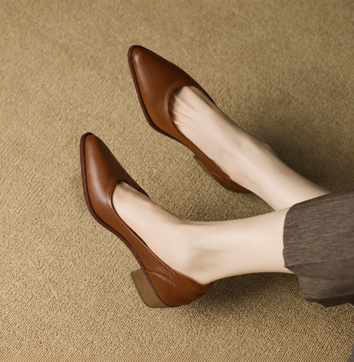 Elegant Wedding Shoes for Women with Block Heel Style