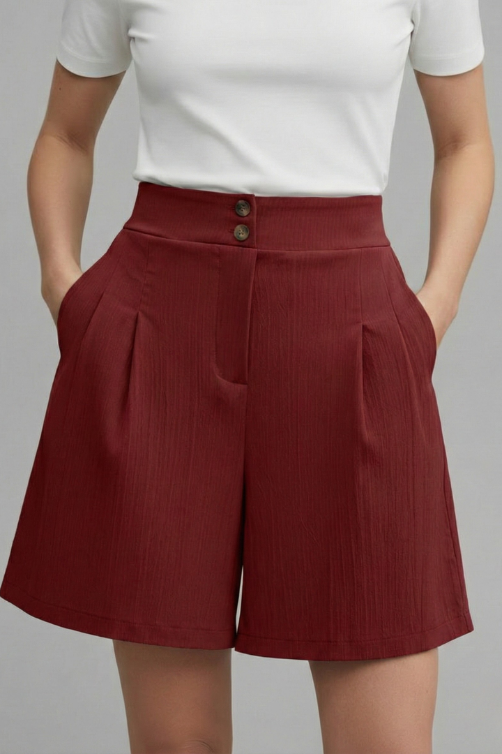 Elegant Shorts for Women with High Waist Style