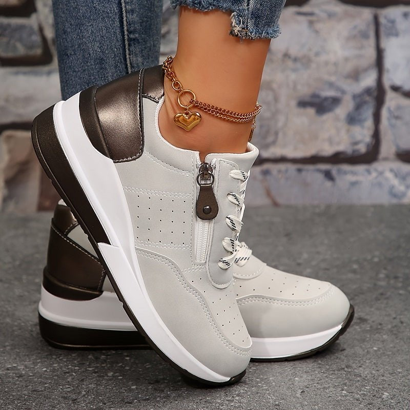 Stylish Sneakers for Women with Lace Up Platform Style