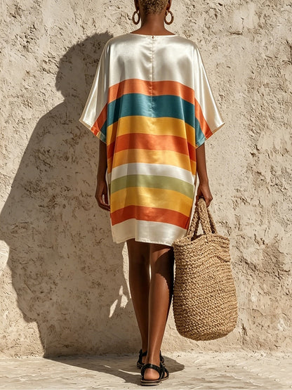 Striped Oversized Mini Dress