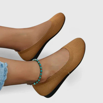 Comfortable Flats for Women with Woven Upper Style