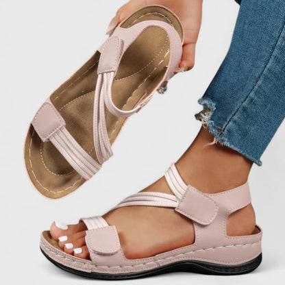 Comfortable Orthopedic Sandals for Women with Elastic Strap Platform Style
