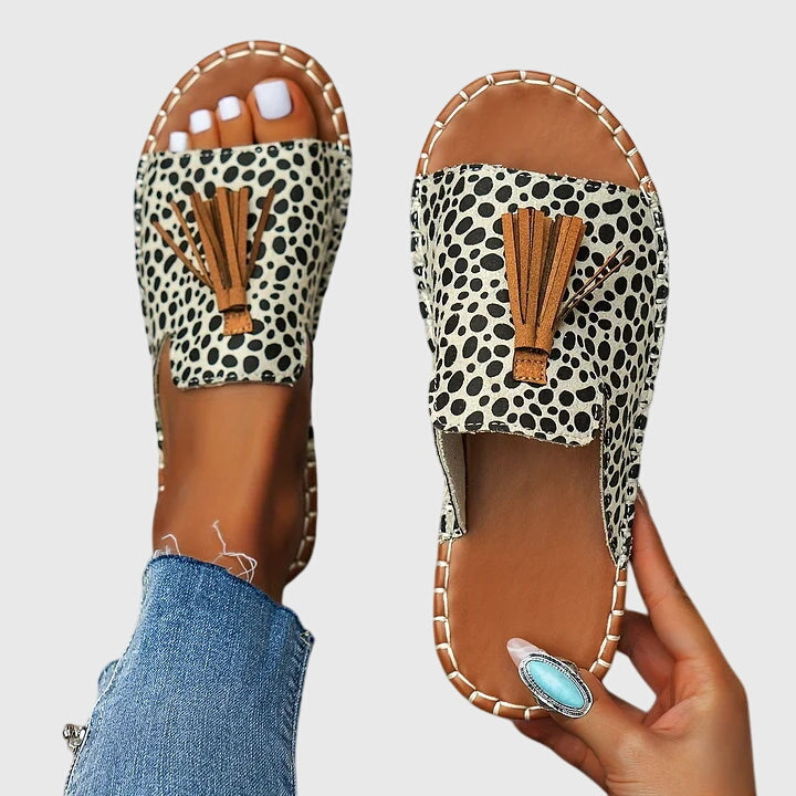 Comfortable Sandals for Women with Tassel Strap Style