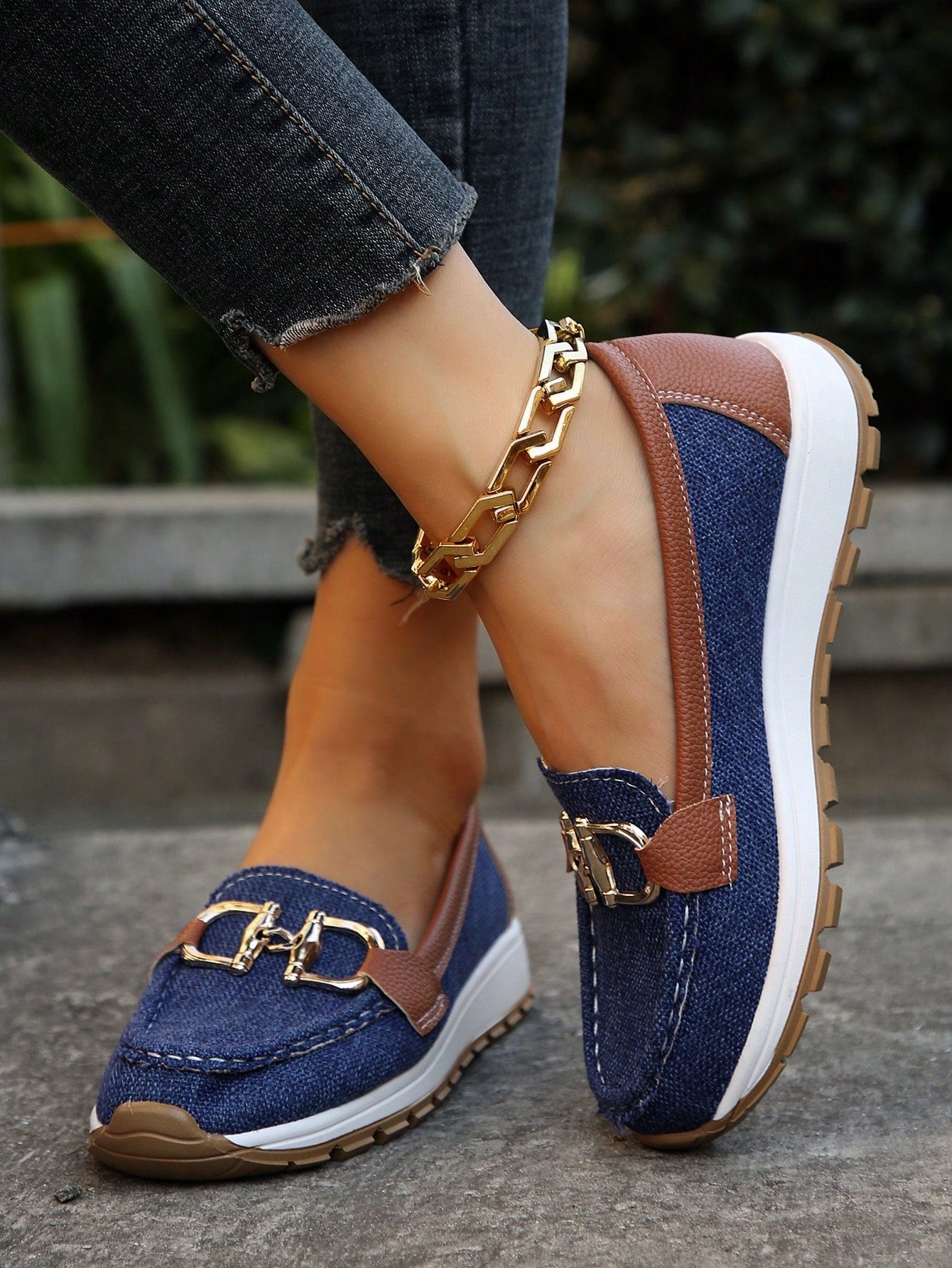Stylish Buckle Loafers for Women