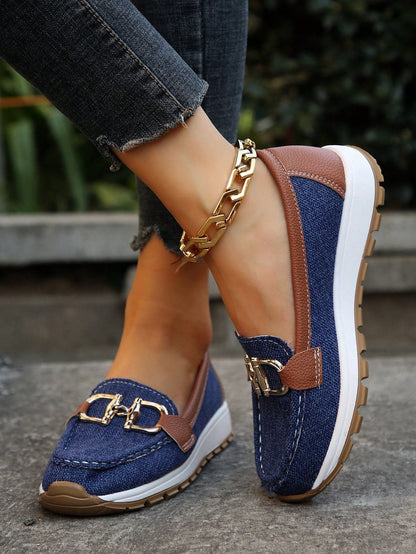 Stylish Buckle Loafers for Women