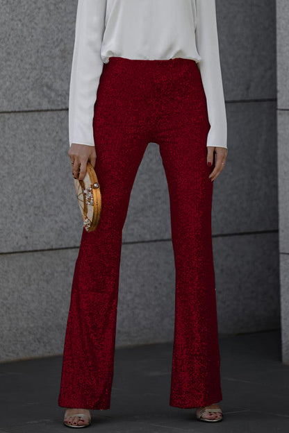 Elegant Sequin Trousers for Women