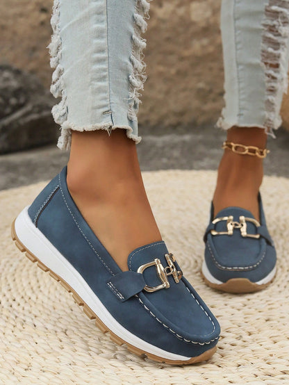 Stylish Buckle Loafers for Women