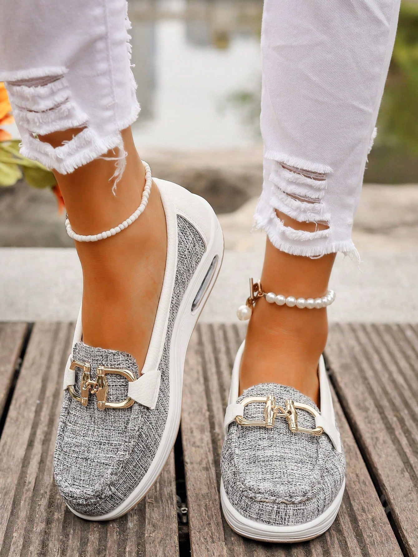 Stylish Buckle Loafers for Women