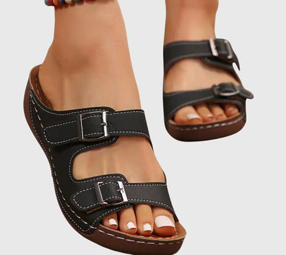 Comfortable Orthopedic Sandals for Women with Buckle Strap Style