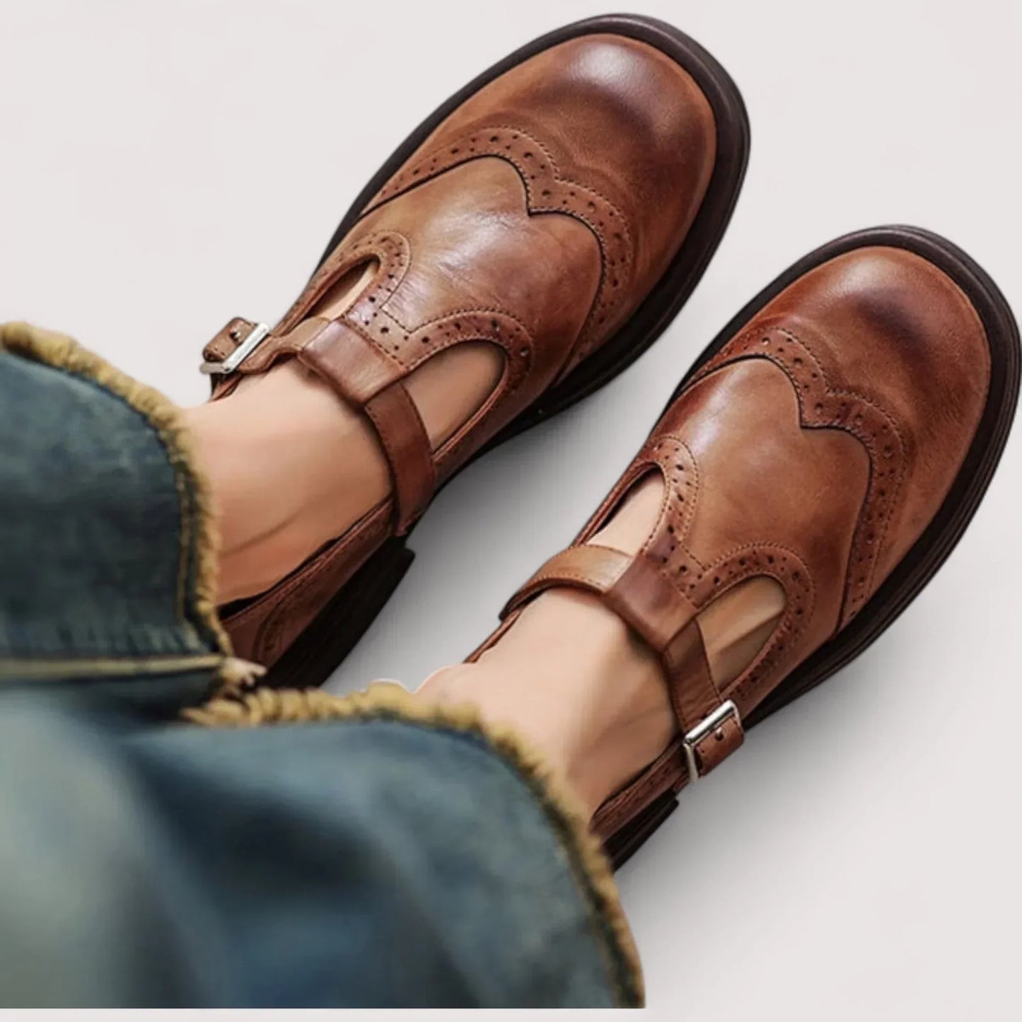 Stylish Mary Jane Shoes for Women with Buckle Strap Style