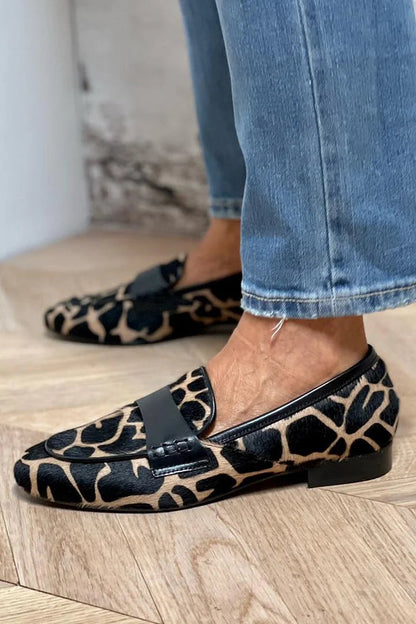Stylish Leopard Print Loafers for Women