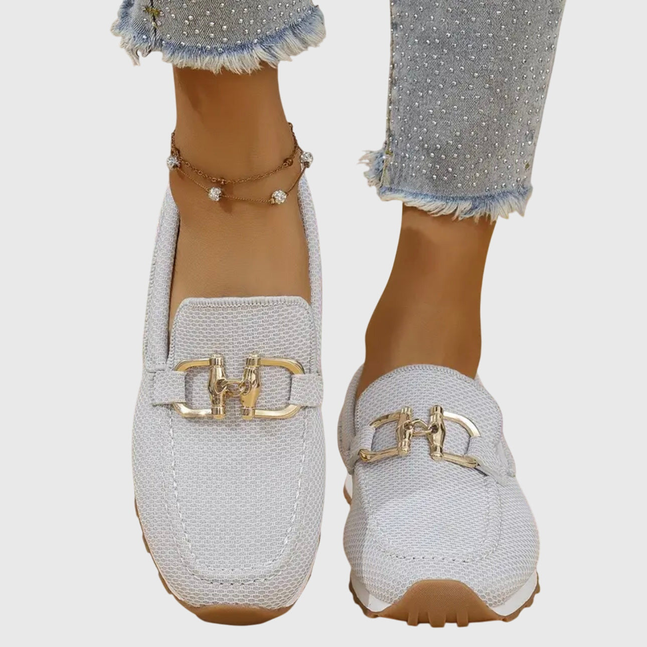 Comfortable Orthopedic Loafers for Women with Mesh Knit Style