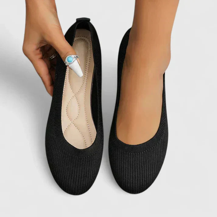 Comfortable Flats for Women with Woven Upper Style