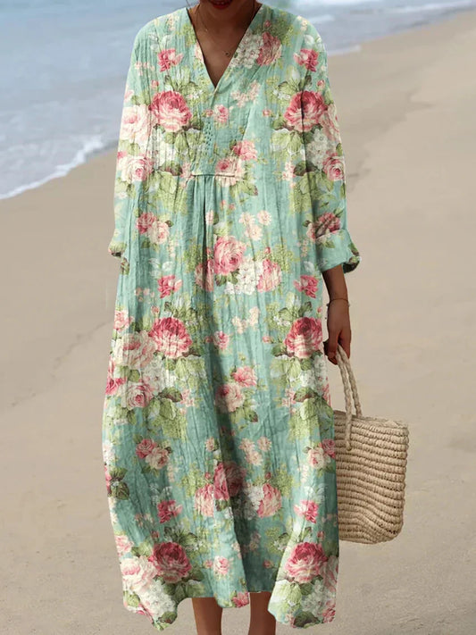 Effortless Floral Maxi Dress for Women