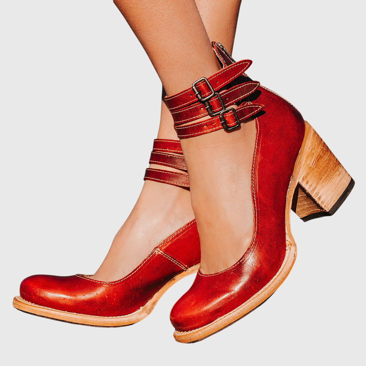 Stylish Boots for Women with Buckle Strap Style