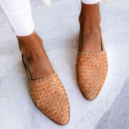 Comfortable Woven Mules for Women with Pointed Toe Style