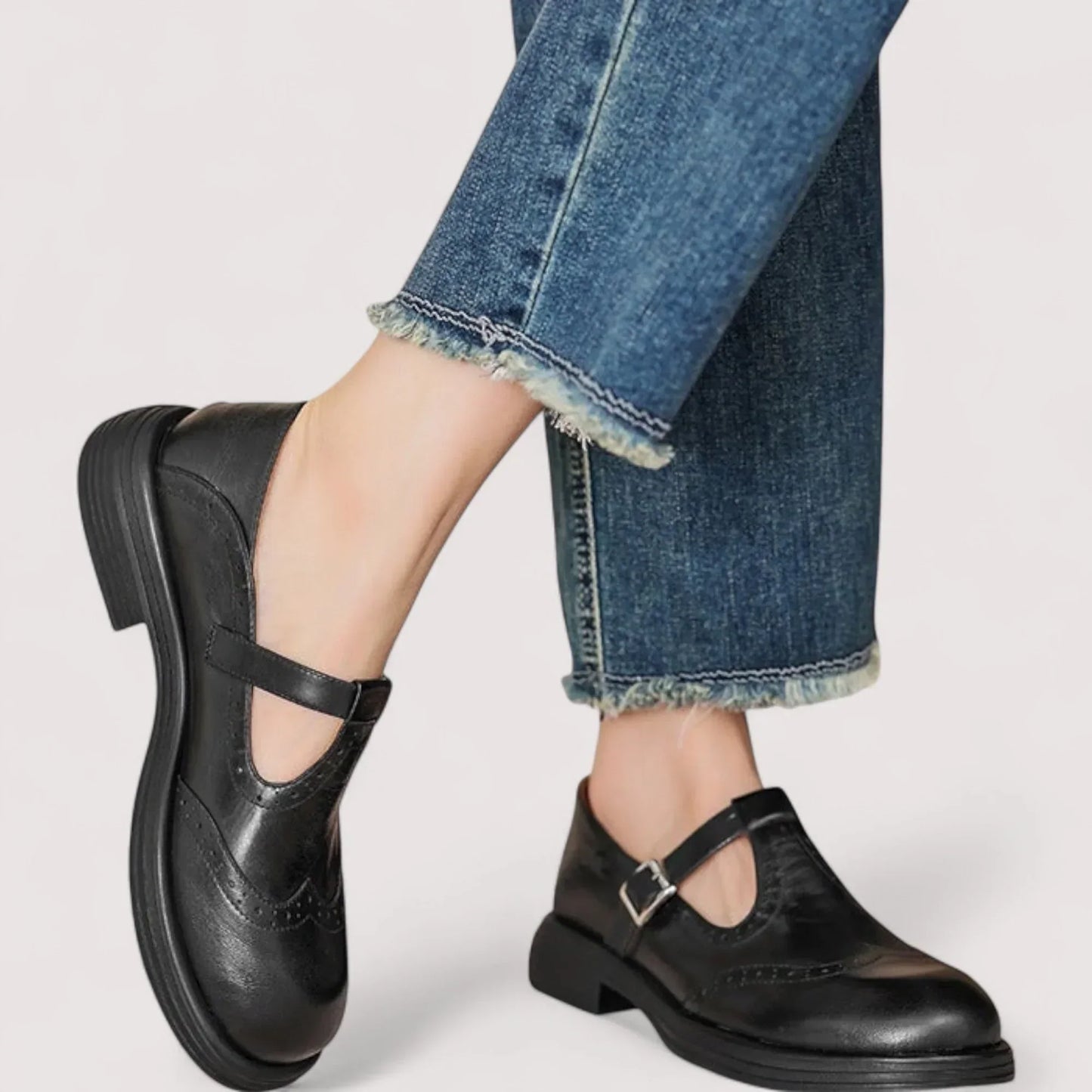 Stylish Mary Jane Shoes for Women with Buckle Strap Style
