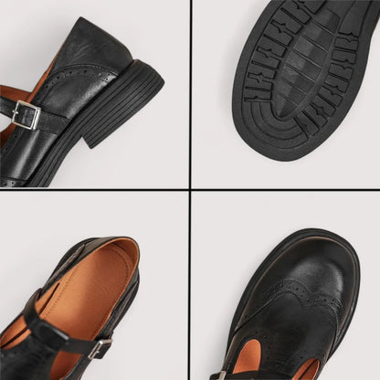 Stylish Mary Jane Shoes for Women with Buckle Strap Style