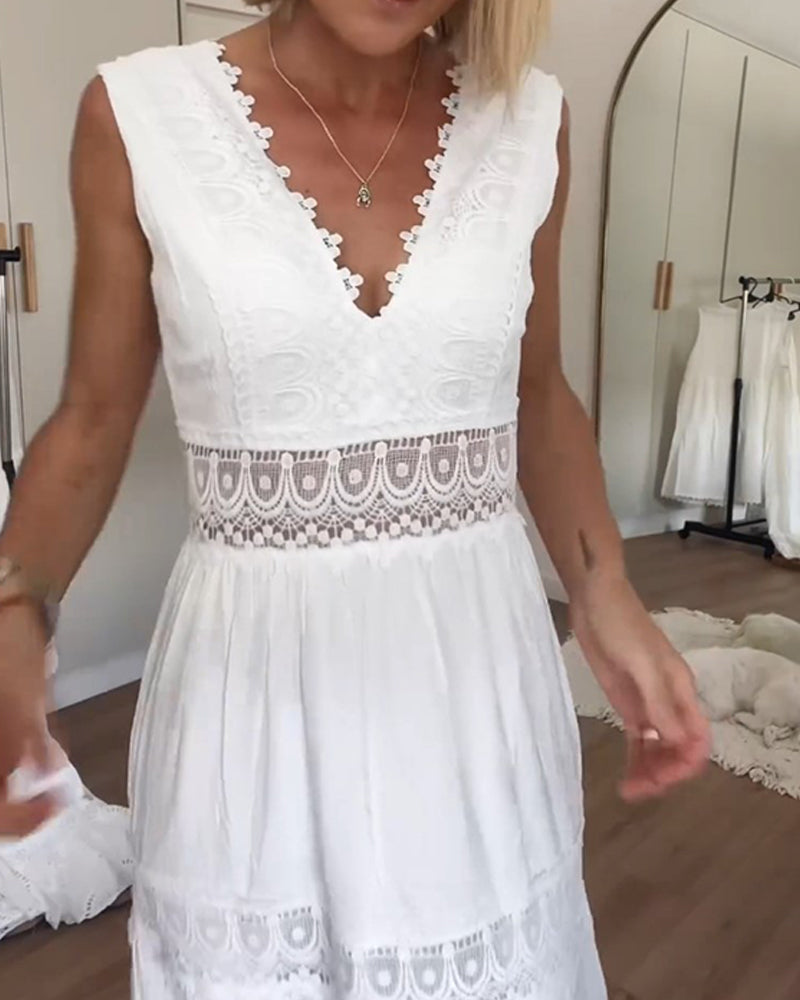 Effortless White Sundress for Women