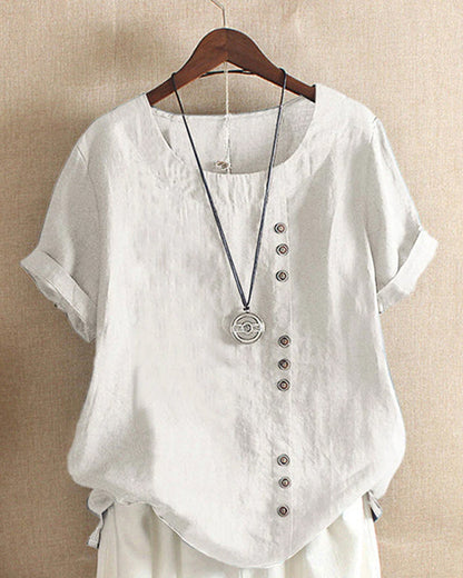 Effortless Button Detail Blouses for Women