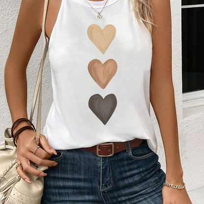 Stylish Halter Blouses for Women with Gradient Print Style