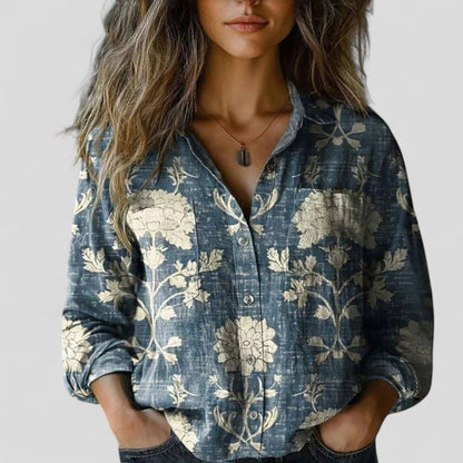 Effortless Floral Jacket for Women with Zip Front Style