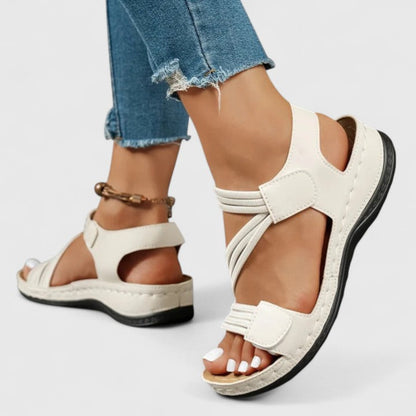 Comfortable Orthopedic Sandals for Women with Elastic Strap Platform Style