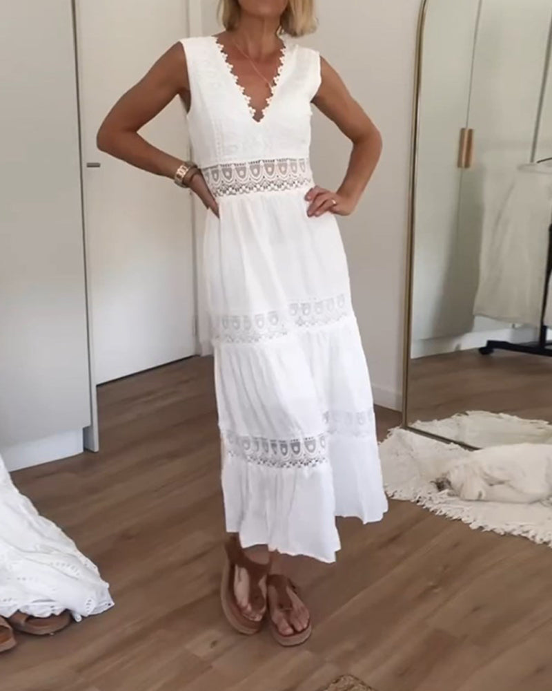 Effortless White Sundress for Women