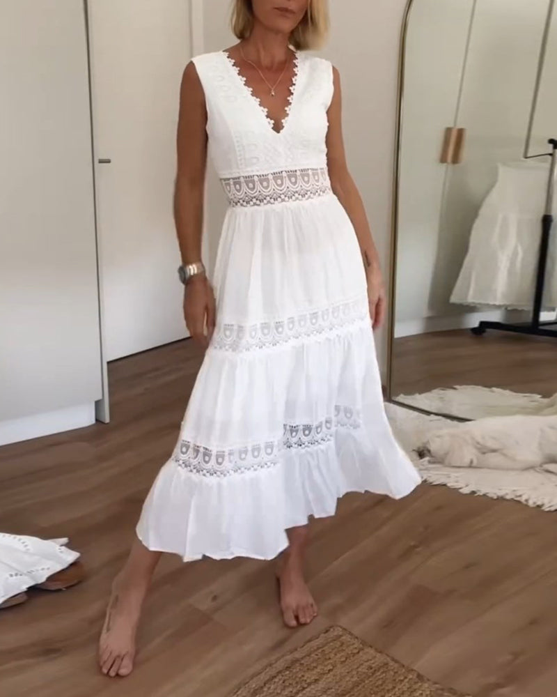 Effortless White Sundress for Women