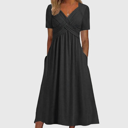 Comfortable Maxi Dress for Women with V Neck Style