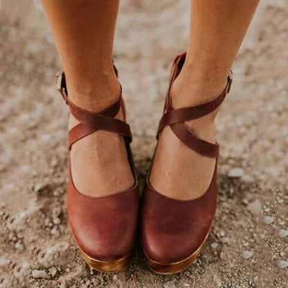 Elegant Closed Toe Wedge Heels for Women