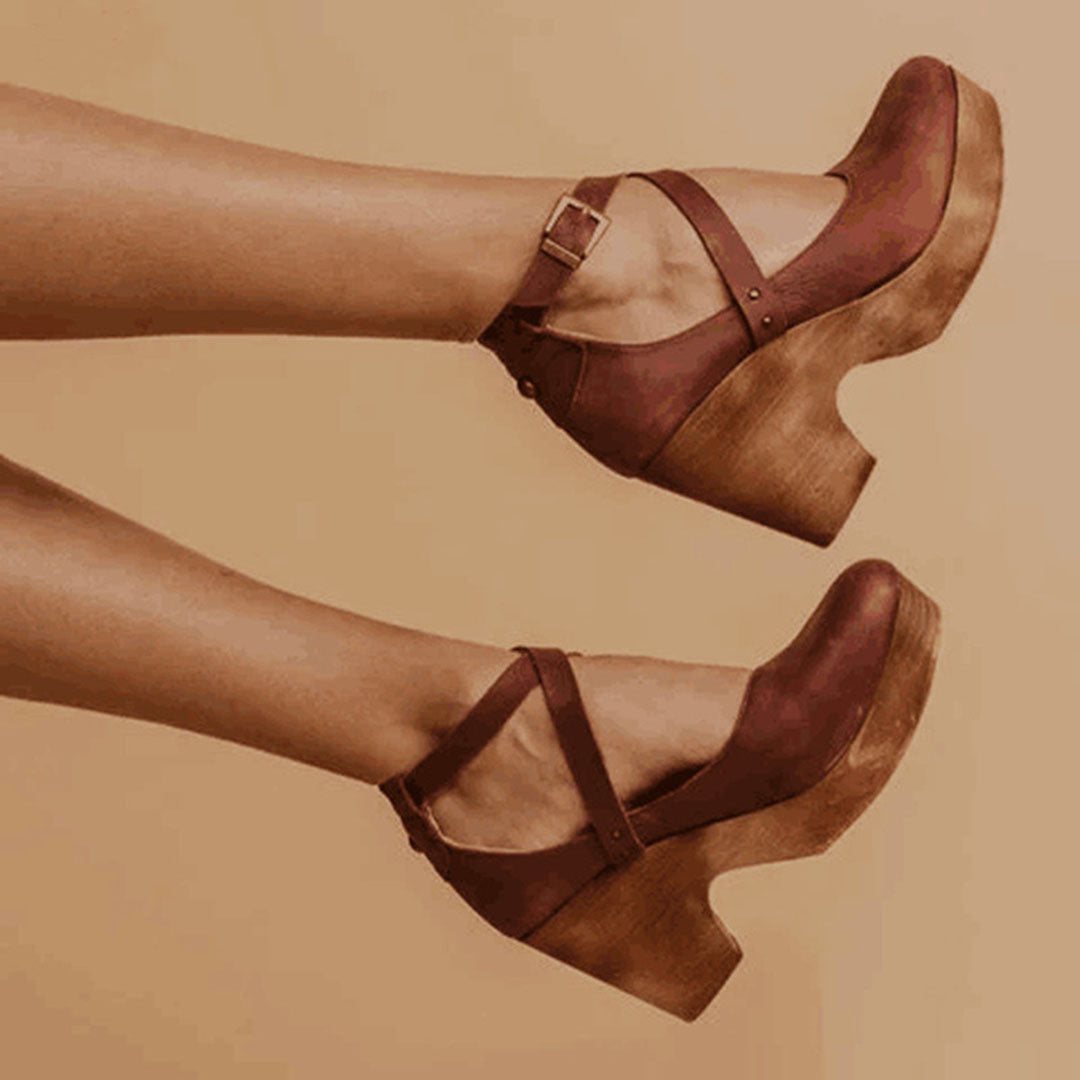 Elegant Closed Toe Wedge Heels for Women