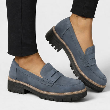 Comfortable Loafers for Women with Penny Strap Style