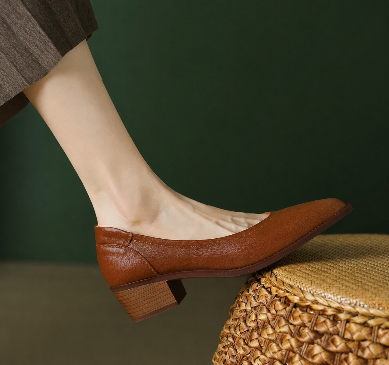 Elegant Wedding Shoes for Women with Block Heel Style