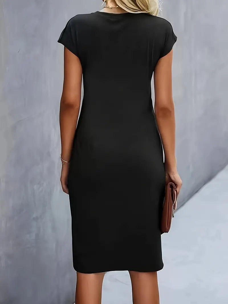 Elegant Black Semi Formal Dress for Women