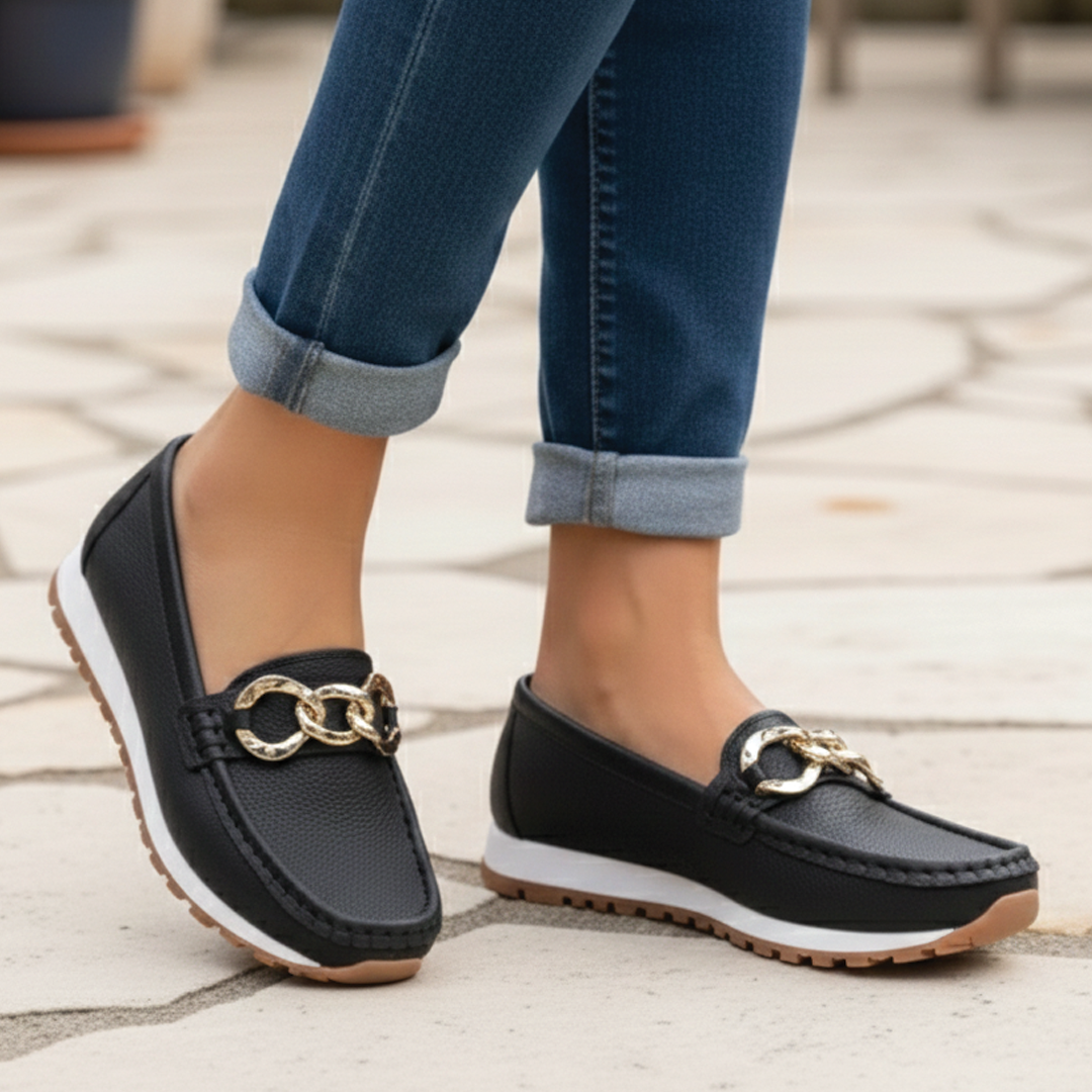 Stylish Buckle Loafers for Women