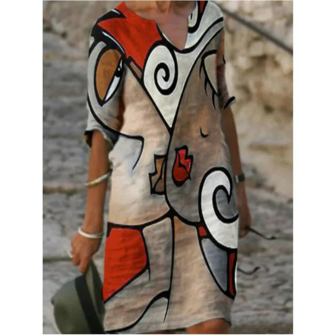 Effortless Green Sundress for Women with Printed Style