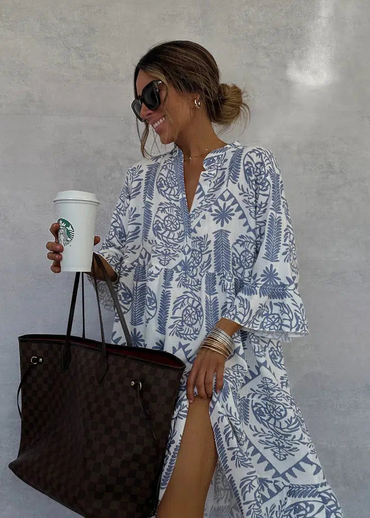 Elegant Floral Maxi Dress for Women