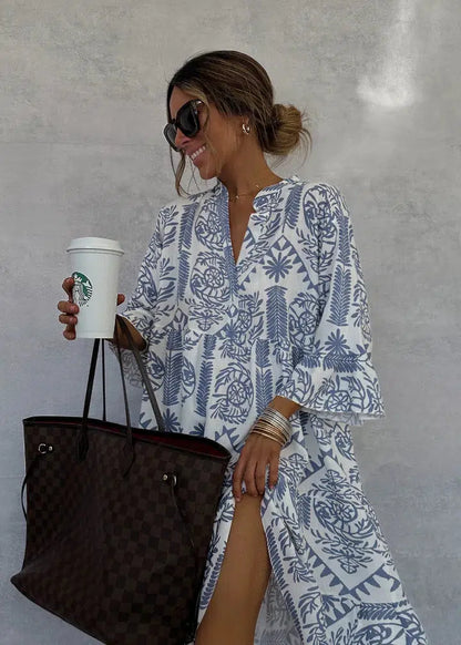Elegant Floral Maxi Dress for Women