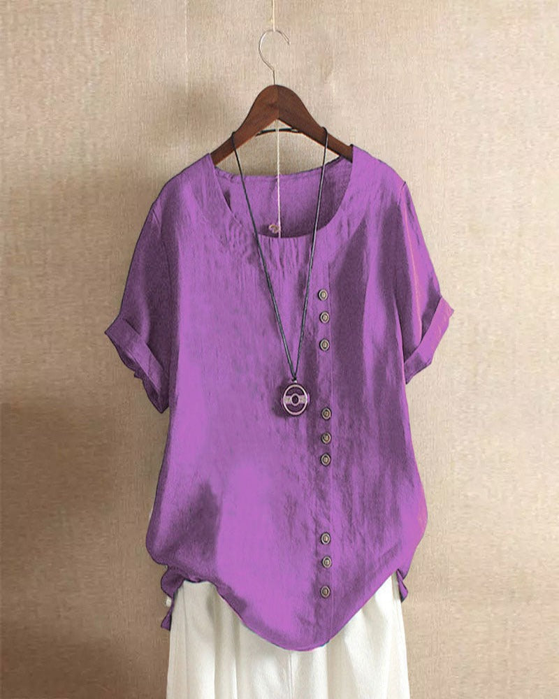 Effortless Button Detail Blouses for Women