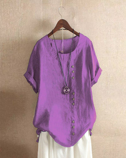 Effortless Button Detail Blouses for Women