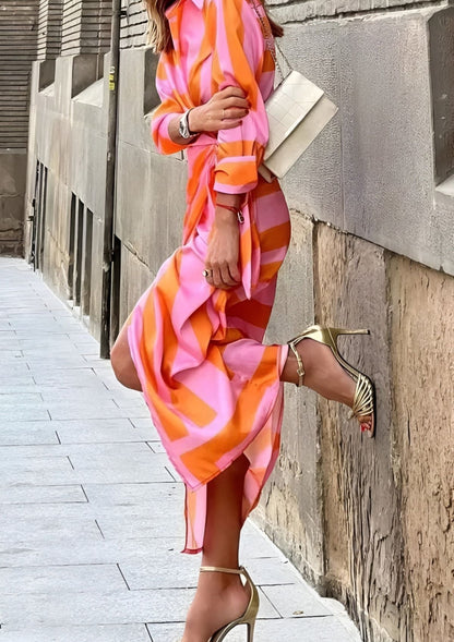 Stylish Purple Shirt Dress for Women