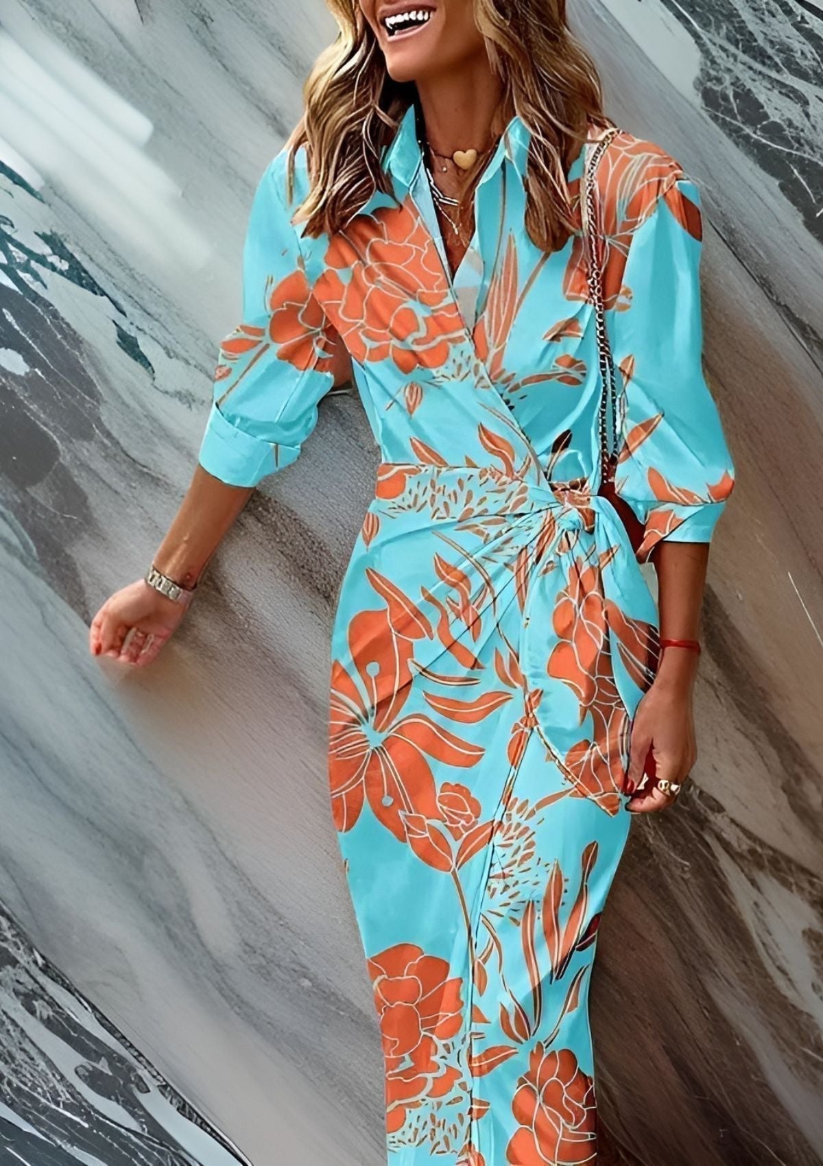 Stylish Purple Shirt Dress for Women