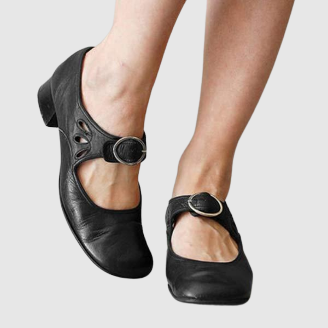 Comfortable Mary Jane Shoes for Women with Buckle Strap Style