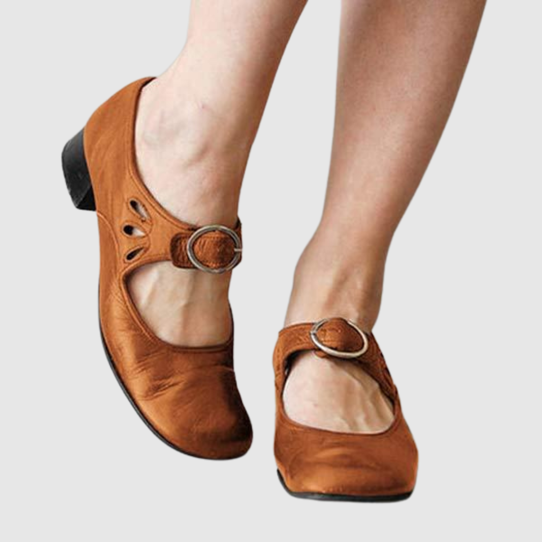 Comfortable Mary Jane Shoes for Women with Buckle Strap Style