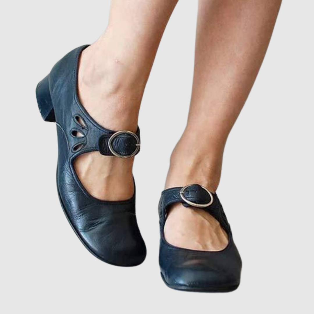 Comfortable Mary Jane Shoes for Women with Buckle Strap Style