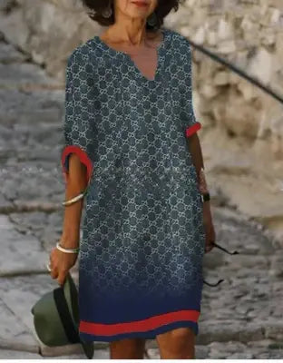 Effortless Green Sundress for Women with Printed Style