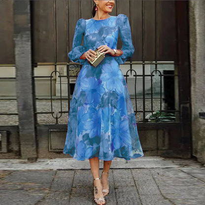 Effortless Floral Midi Dress for Women