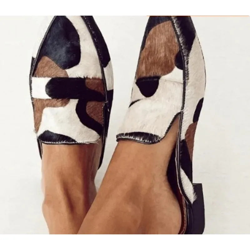 Stylish Animal Print Loafers for Women