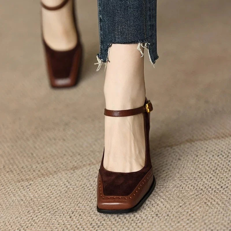 Elegant Wedding Shoes for Women with Buckle Strap Style